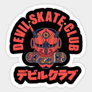 Devil Skate Club Sticker